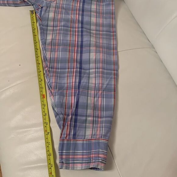 J.Crew Men’s Plaid Purple Pink Long Sleeve Button Down Pocket Size XL - Picture 6 of 10